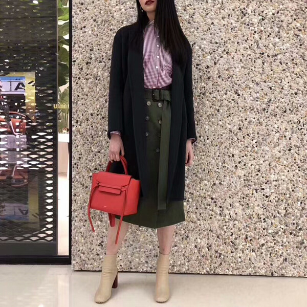 セリーヌ コピー CELINE 2WAY ミニベルトバッグ RED 185003ZVA 05FR